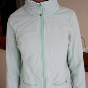 Mint green, Lululemon zip up hooded jacket, Size M/8